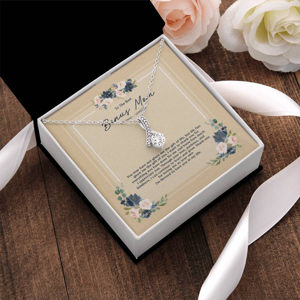 Bonus Mom Necklace Blessed To Have You In My Life. Alluring Beauty Necklace