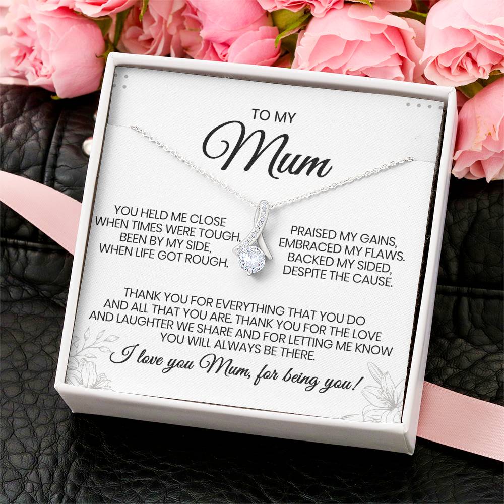 To My Mum - Thank You For Everything - Necklace Alluring Beauty Necklace