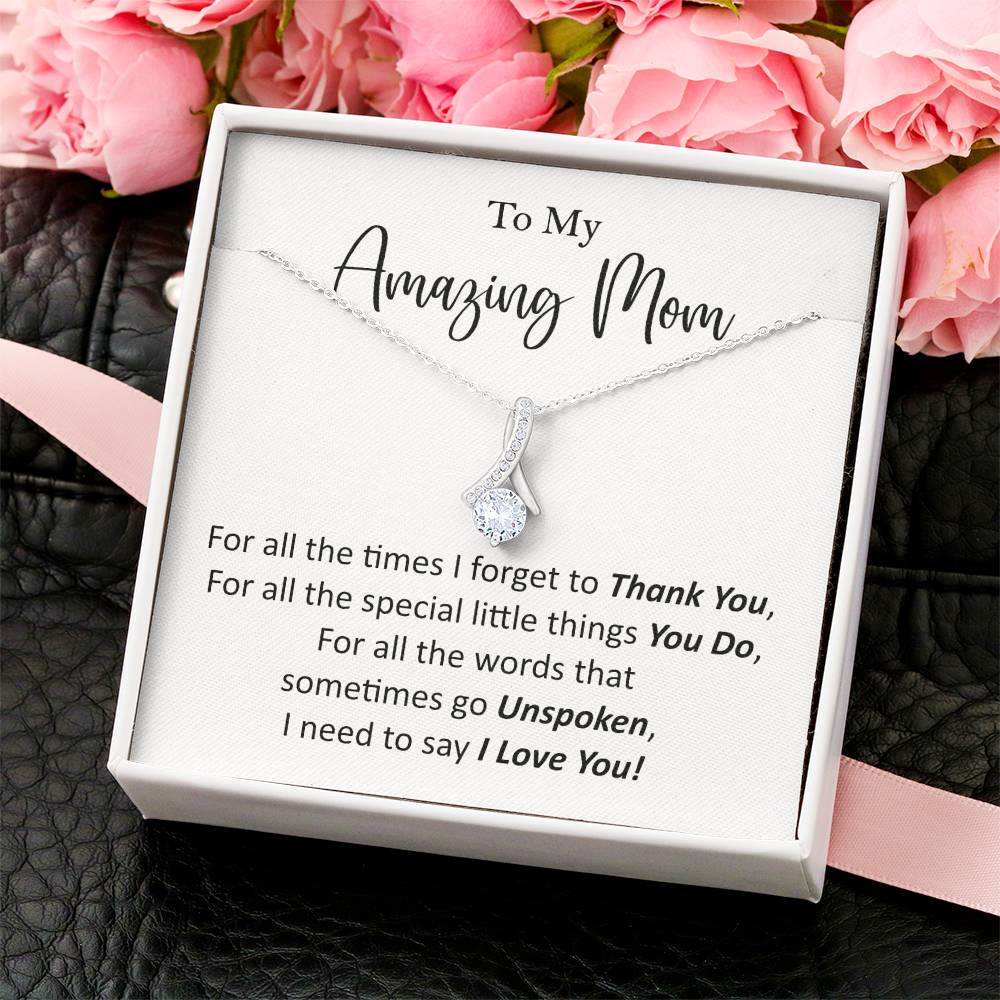 To My Amazing Mom Alluring Beauty Necklace(1)