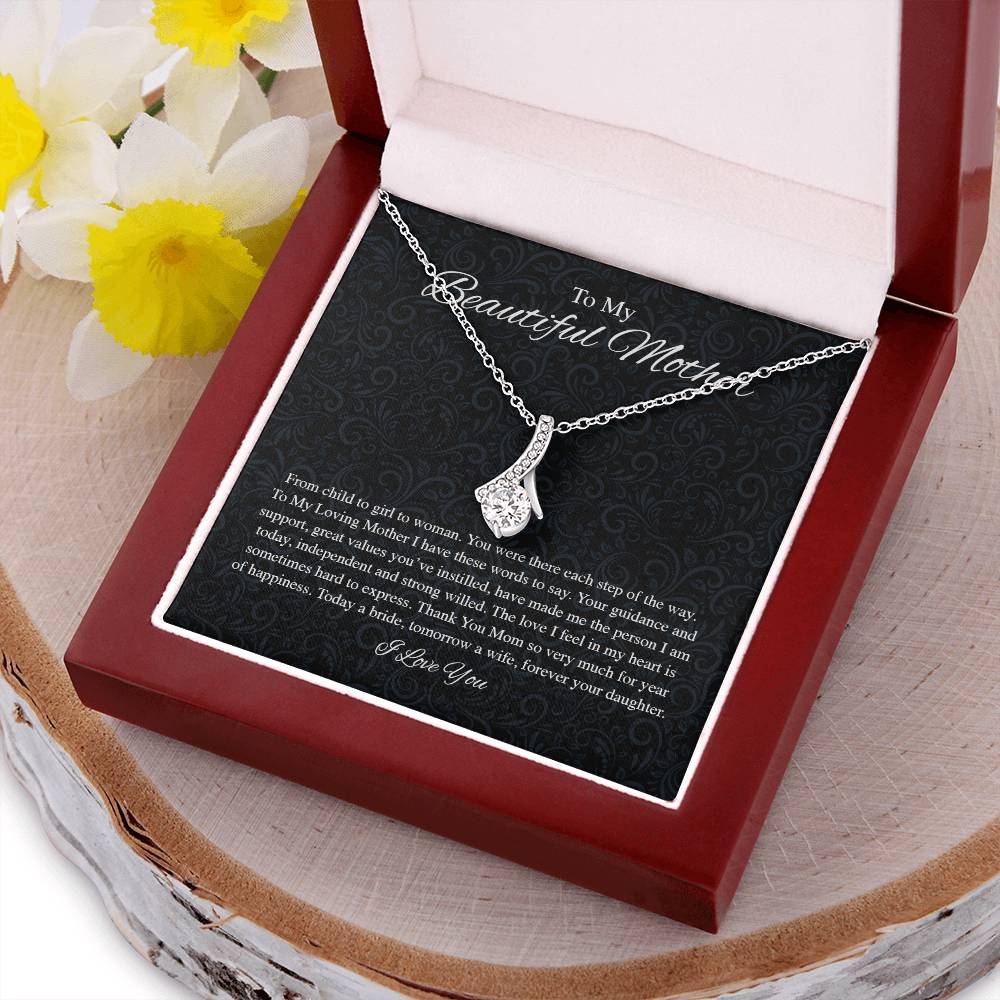 To My Beautiful Mother From Bride Alluring Beauty Alluring Beauty Necklace