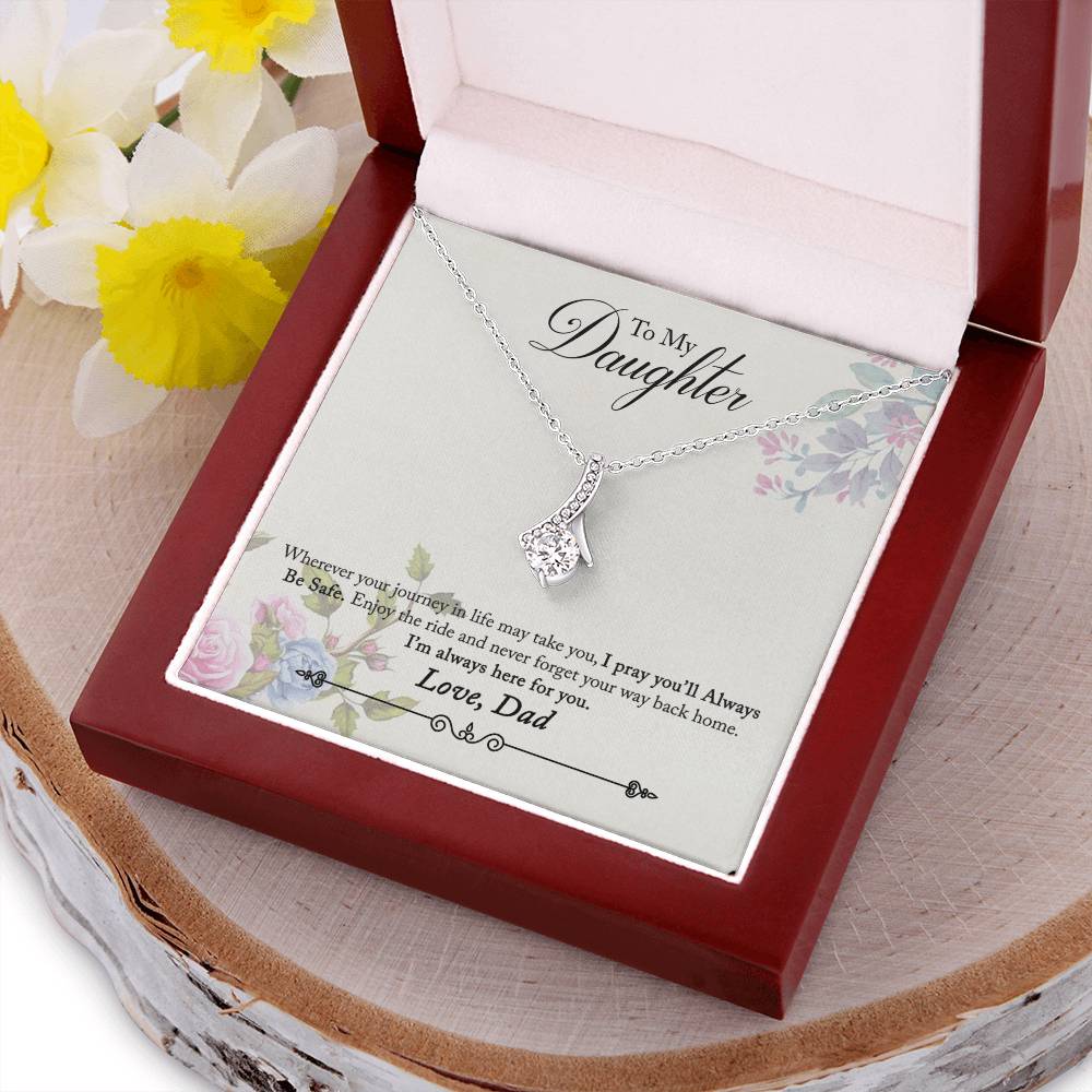 To My Daughter Alluring Beauty Necklace 4  Alluring Beauty Necklace