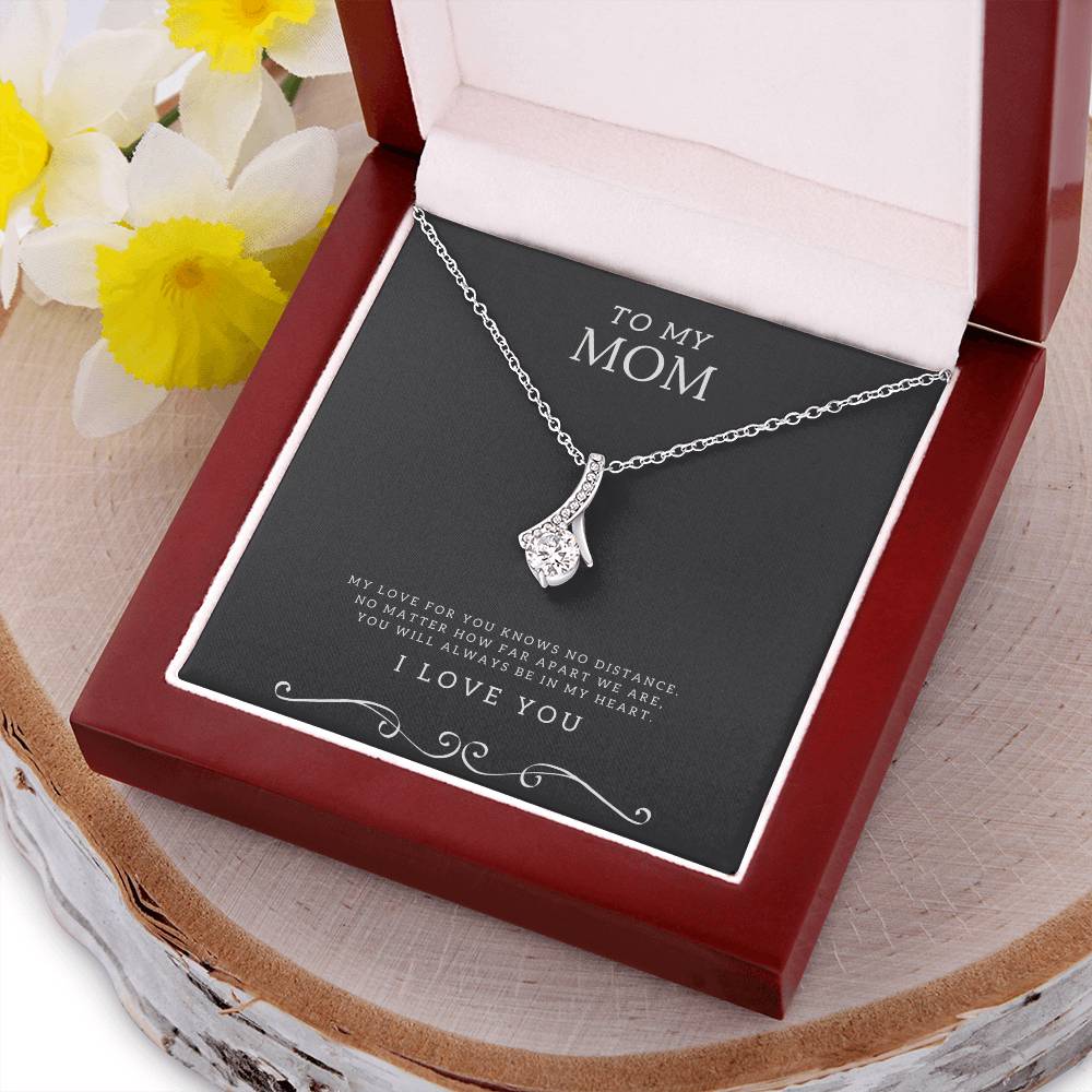 Selling Fast To My Mom 18K White Gold Finish Necklace Alluring Beauty Necklace