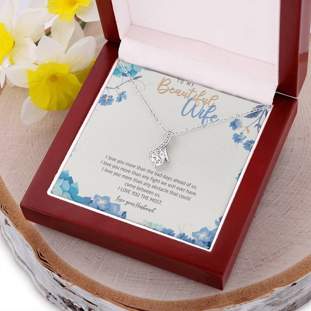 To My Beautiful Wife - Take My Heart Necklace - Necklace Gift For Fiancée Romantic Alluring Beauty Necklace