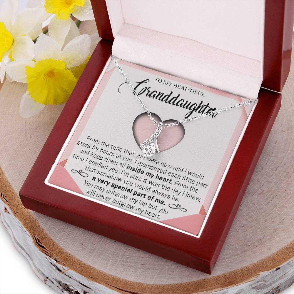 To My Beautiful Granddaughter 4 Alluring Beauty Necklace