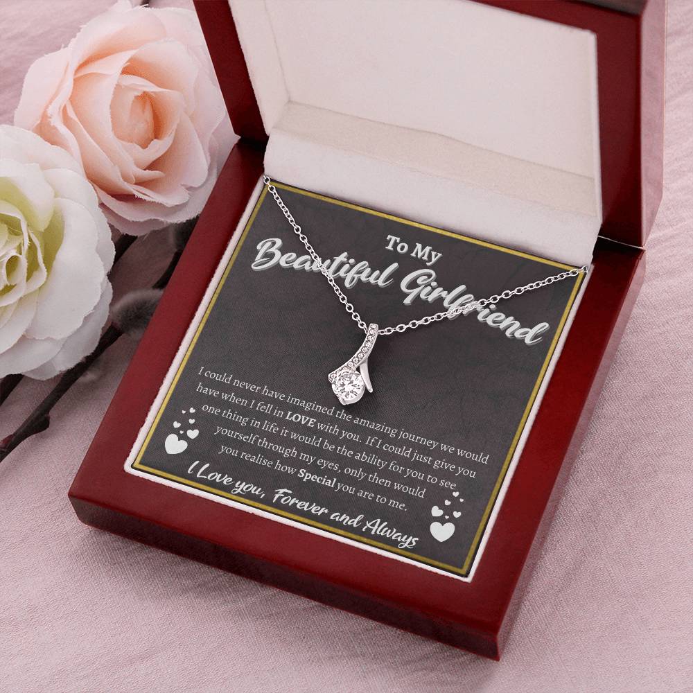 To My Beautiful Girlfriend Alluring Beauty Necklace Alluring Beauty Necklace