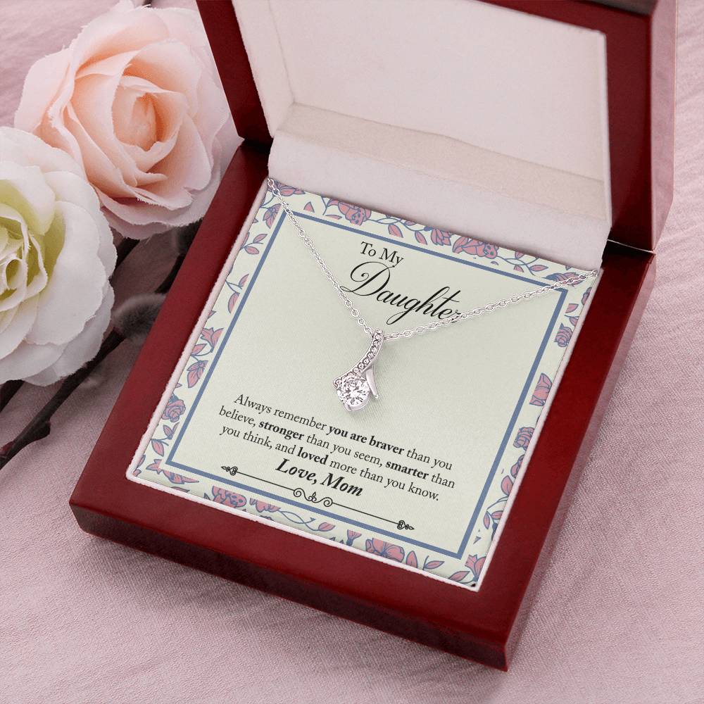 Mom To Daughter - Pendant Necklace Alluring Beauty Necklace