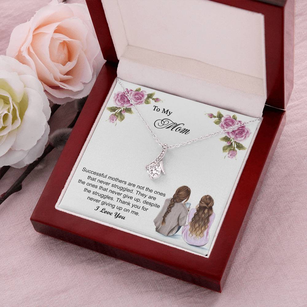 Thank You For Never Giving Up On Me Mother Gift - Necklace 1 Alluring Beauty Necklace