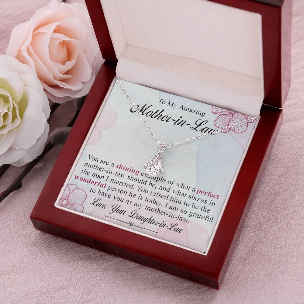 To My Amazing Mother-In-Law Alluring Beauty Necklace