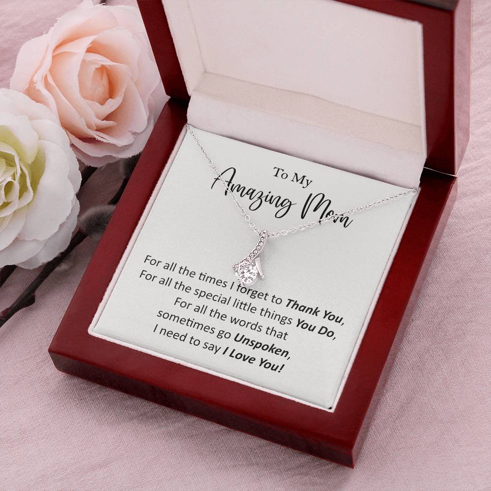 To My Amazing Mom Alluring Beauty Necklace(1)