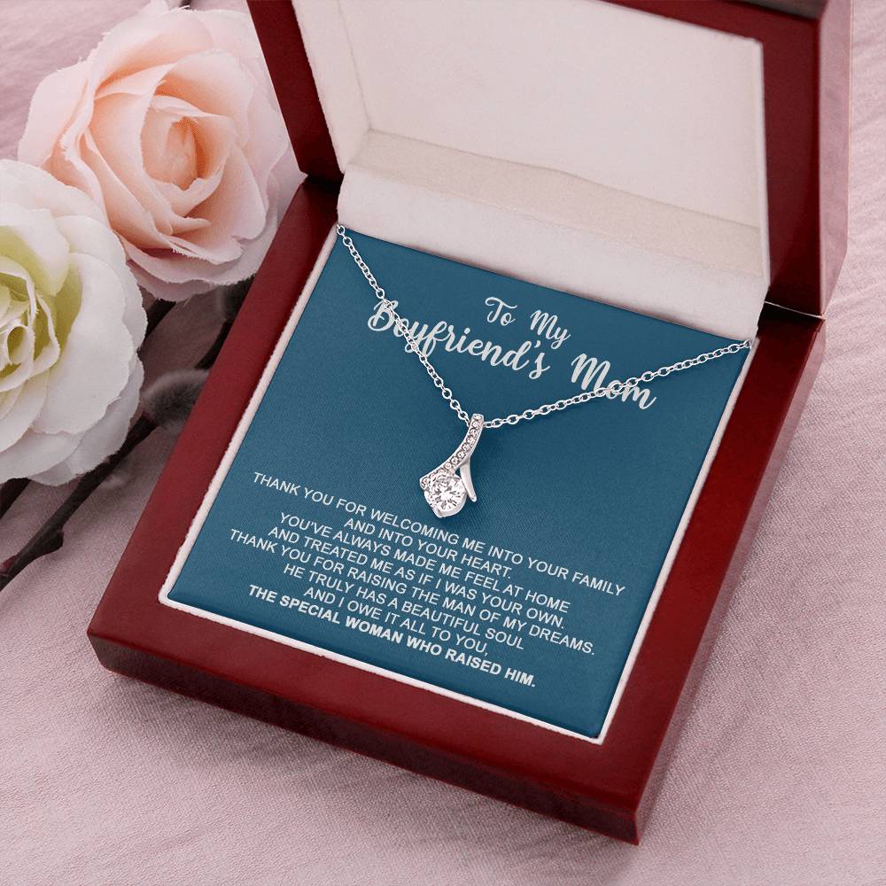 To My Boyfriend's Mom - I Owe It All To You - Necklace 1  Alluring Beauty Necklace