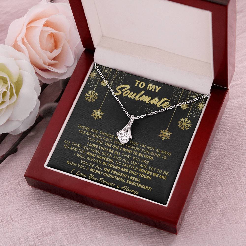 Gift For Your Soulmate Christmas - Merry Xmas - Alluring Alluring Beauty Necklace