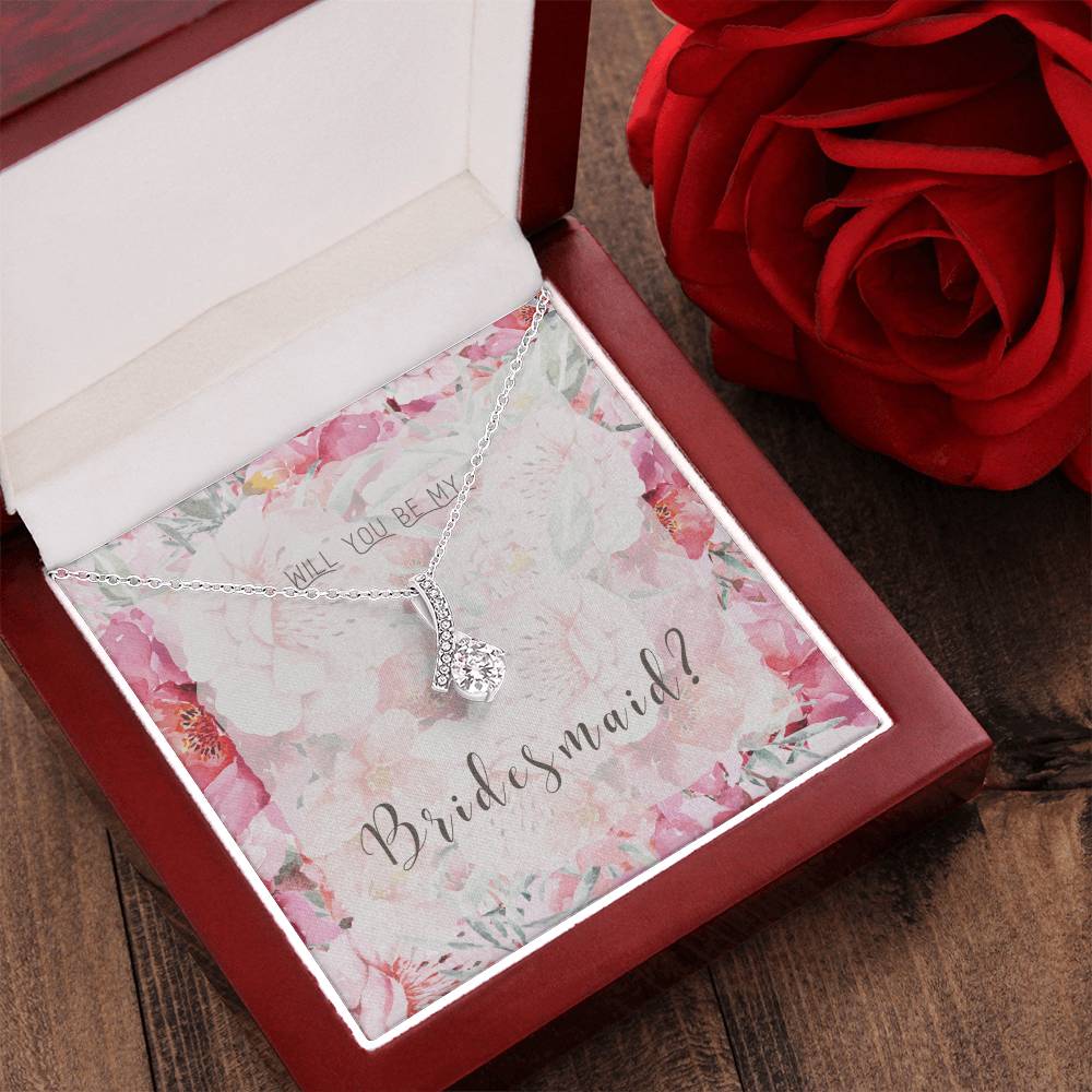 Bridesmaid Proposal Necklace Bridesmaid Proposal Jewelry Bridesmaid Proposal Matron Of Honor Gift Maid Of Honor Gift Alluring Beauty Necklace