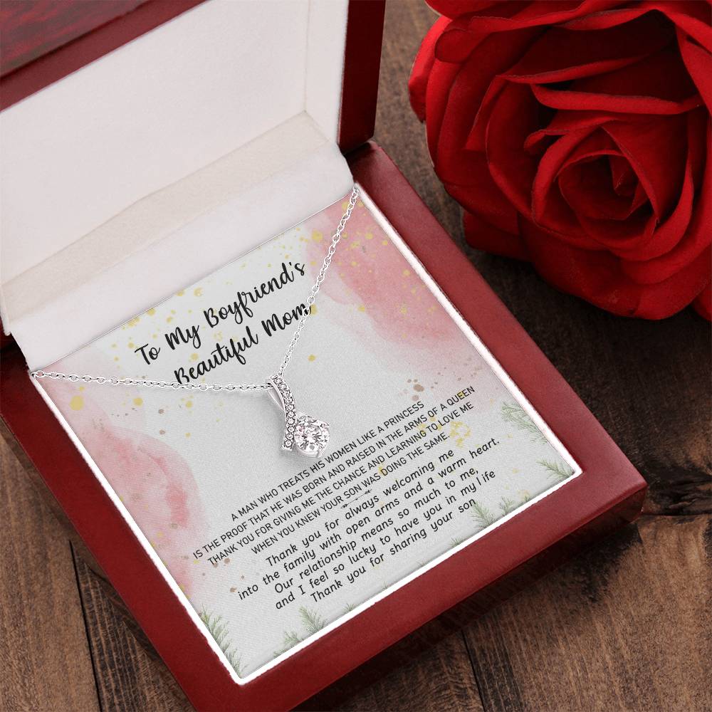 Gift For Boyfriend's Mom - The Arms Of A Queen 2 - Alluring Alluring Beauty Necklace
