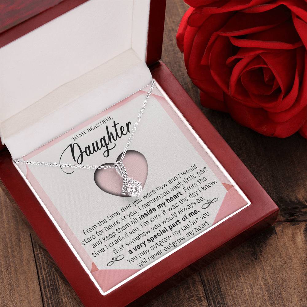 To My Beautiful Daughter 4 Alluring Beauty Necklace