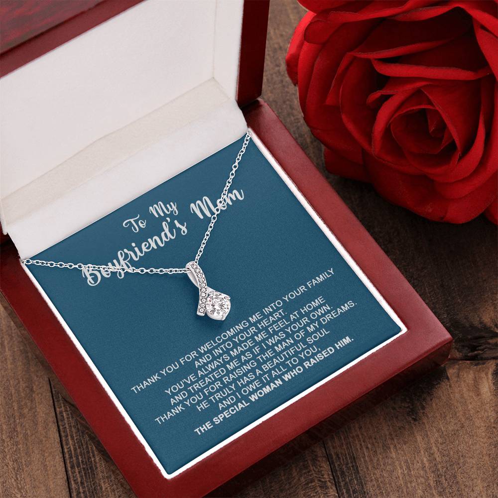 To My Boyfriend's Mom - I Owe It All To You - Necklace 1  Alluring Beauty Necklace