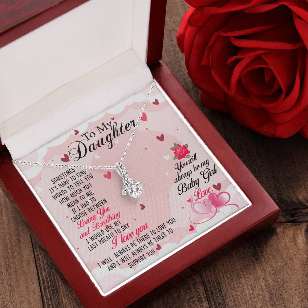 Best Daughter In World Alluring Beauty Necklace