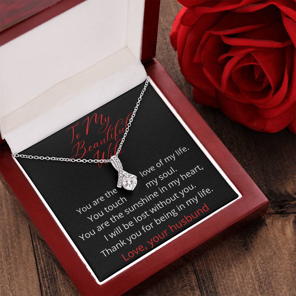 To My Beautiful Wife 4 Alluring Beauty Necklace