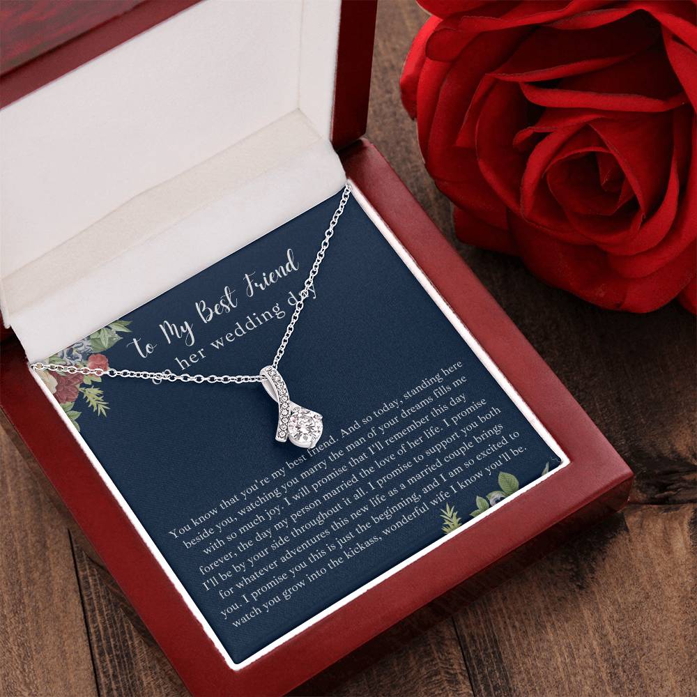 To My Best Friend On Her Wedding Day Alluring Necklace Alluring Beauty Necklace