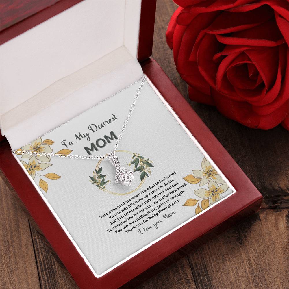 Mom My Pillar Of Strength - Necklace Alluring Beauty Necklace