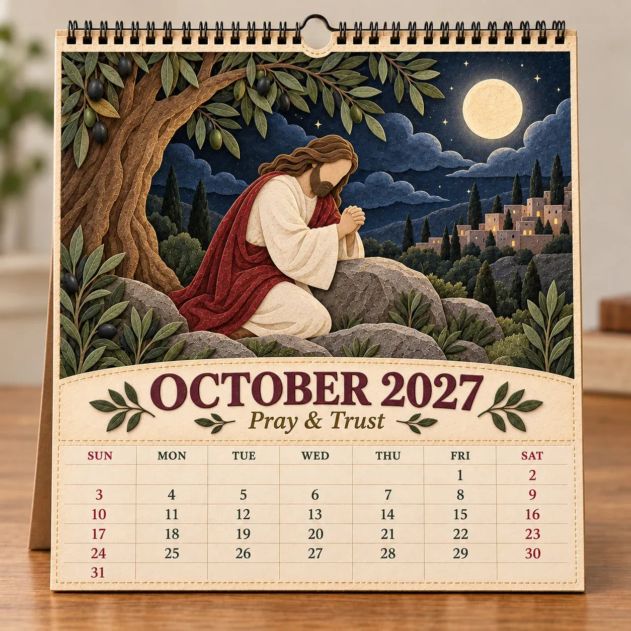 2027 Walking With Jesus Wall Calendar